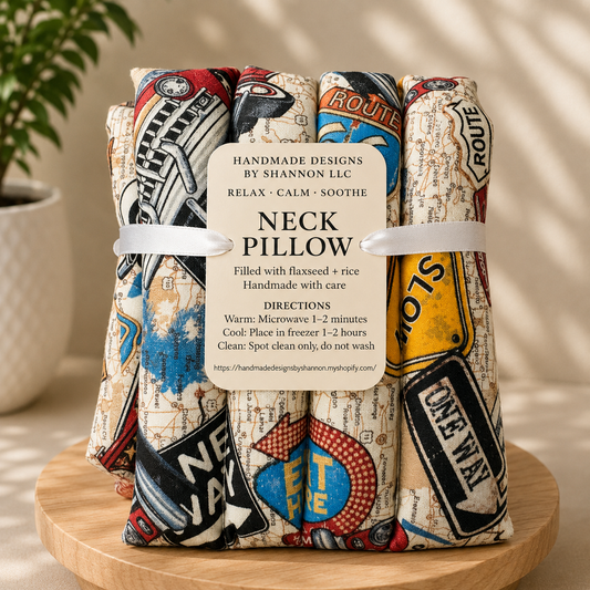 Vintage Route 66 Road Trip Neck Pillow