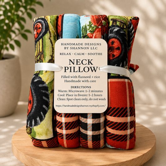 Vintage Tractor Neck Pillow – Flaxseed & Rice Hot/Cold Pack