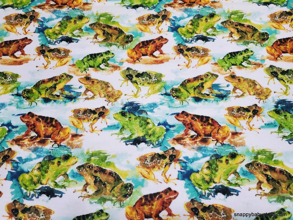 Watercolor Frog Reusable Paper Towels – Set of 6