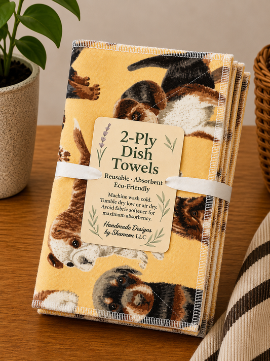 Puppy Pals 2-Ply Reusable Dish Towels