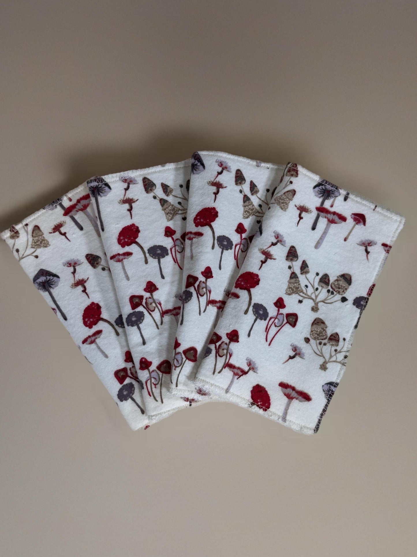 2-Ply 2  Pack Zero Waste Dish Towels, Cotton Flannel, Terry Cloth| Eco-Friendly & Washable