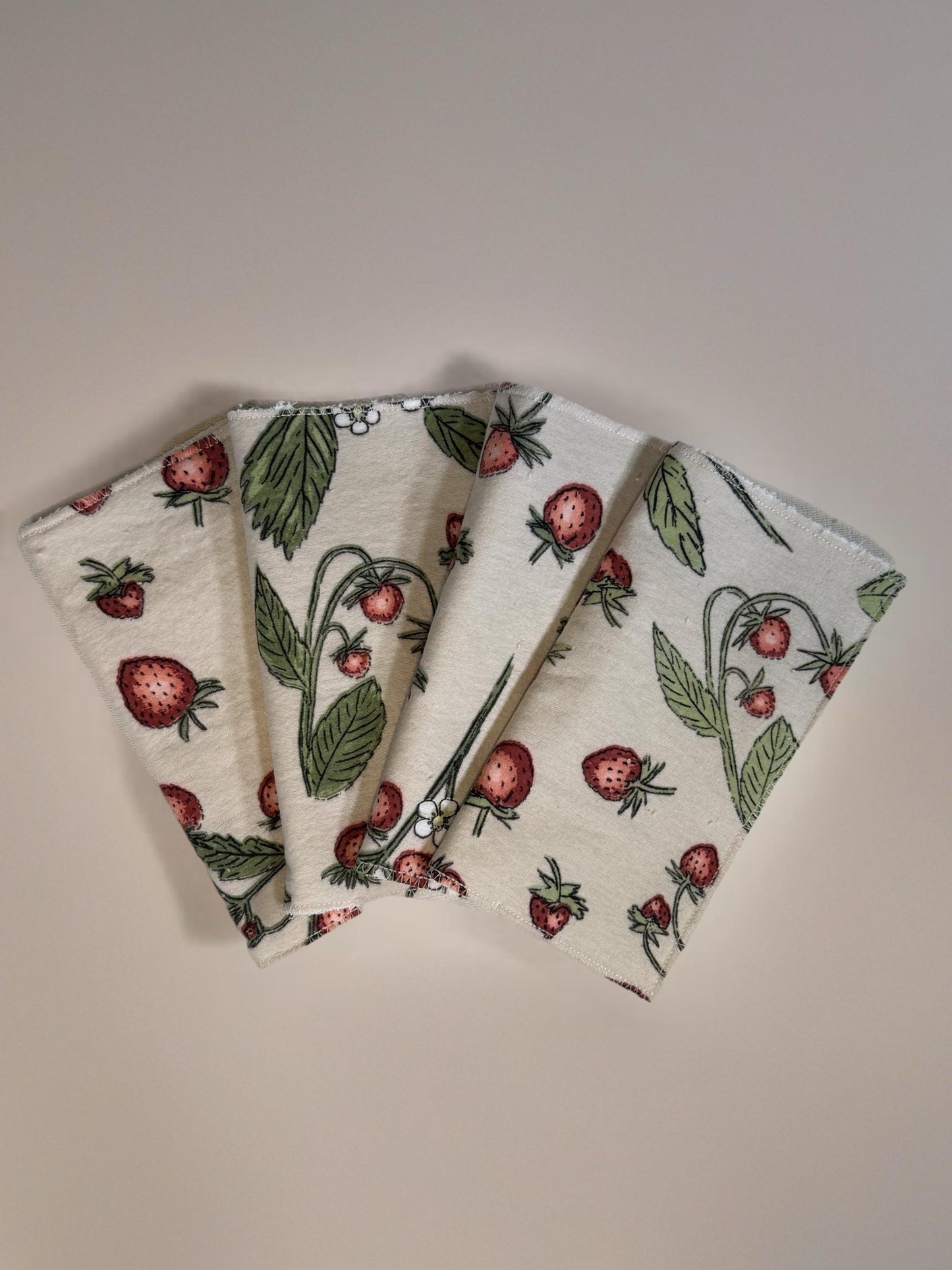2-Ply 2 Pack Zero Waste Dish Towels, Cotton Flannel, Terry Cloth| Eco-Friendly & Washable