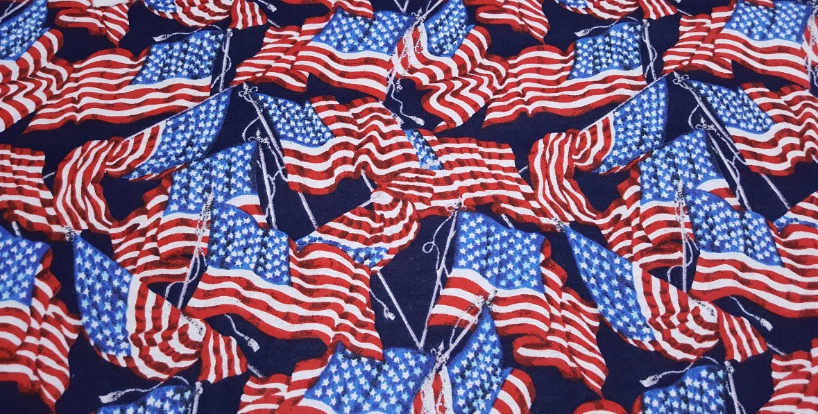 American Flag Reusable Paper Towels – Set of 6 | Washable Cotton Flannel Kitchen Towels