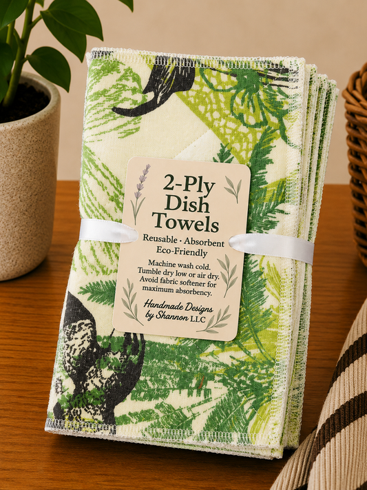 Garden Birds & Blooms 2-Ply Dish Towels