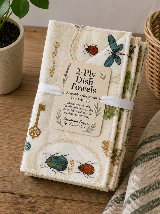 Vintage Nature Study 2-Ply Dish Towels