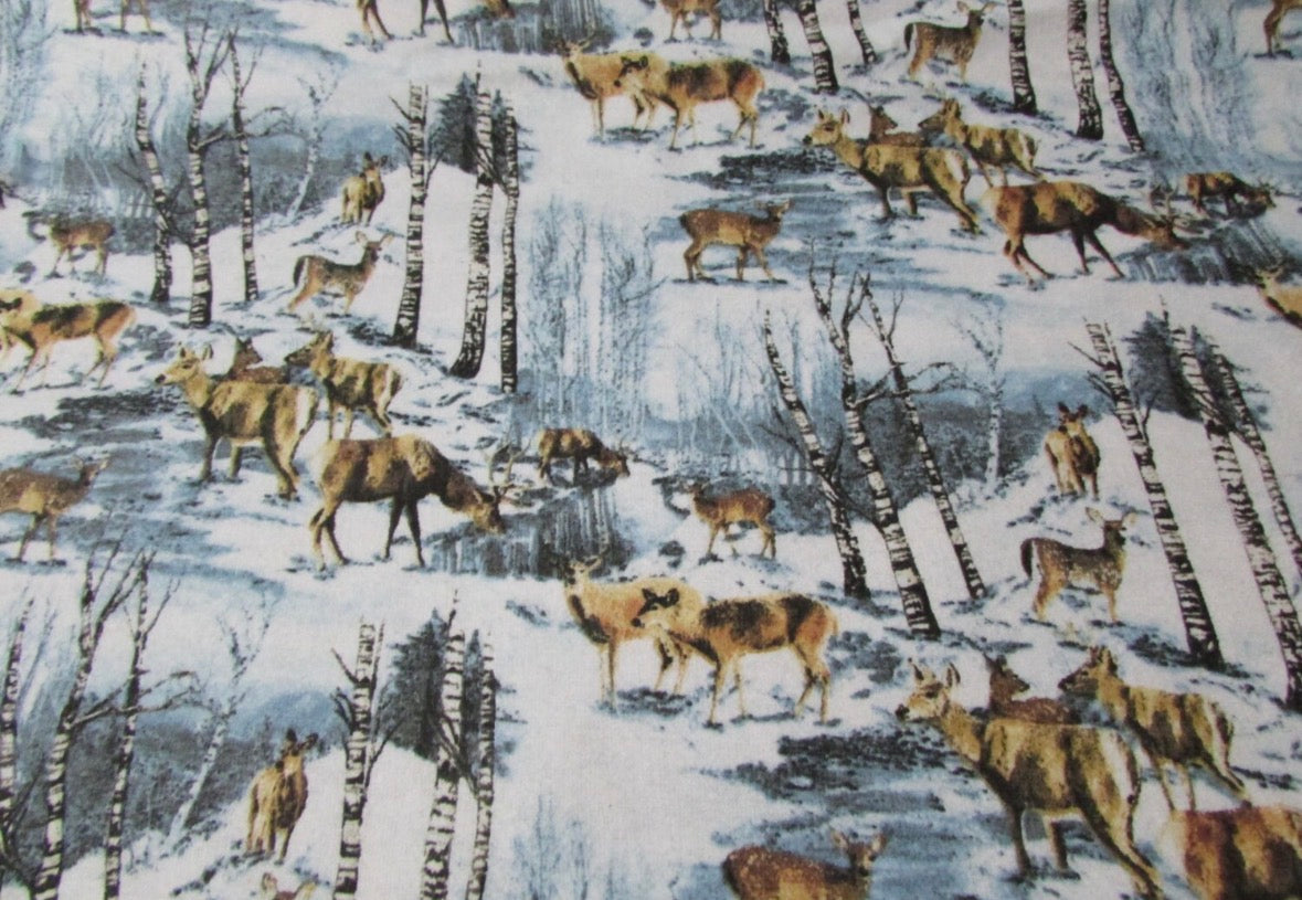 Winter Woodland Deer 2-Ply Reusable Dish Towels